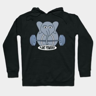 Vegan Gifts Plan Powered Elephant Vegan Design Men Women Hoodie